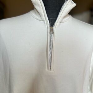 H&M Cream Zip-Up Sweater for Men
